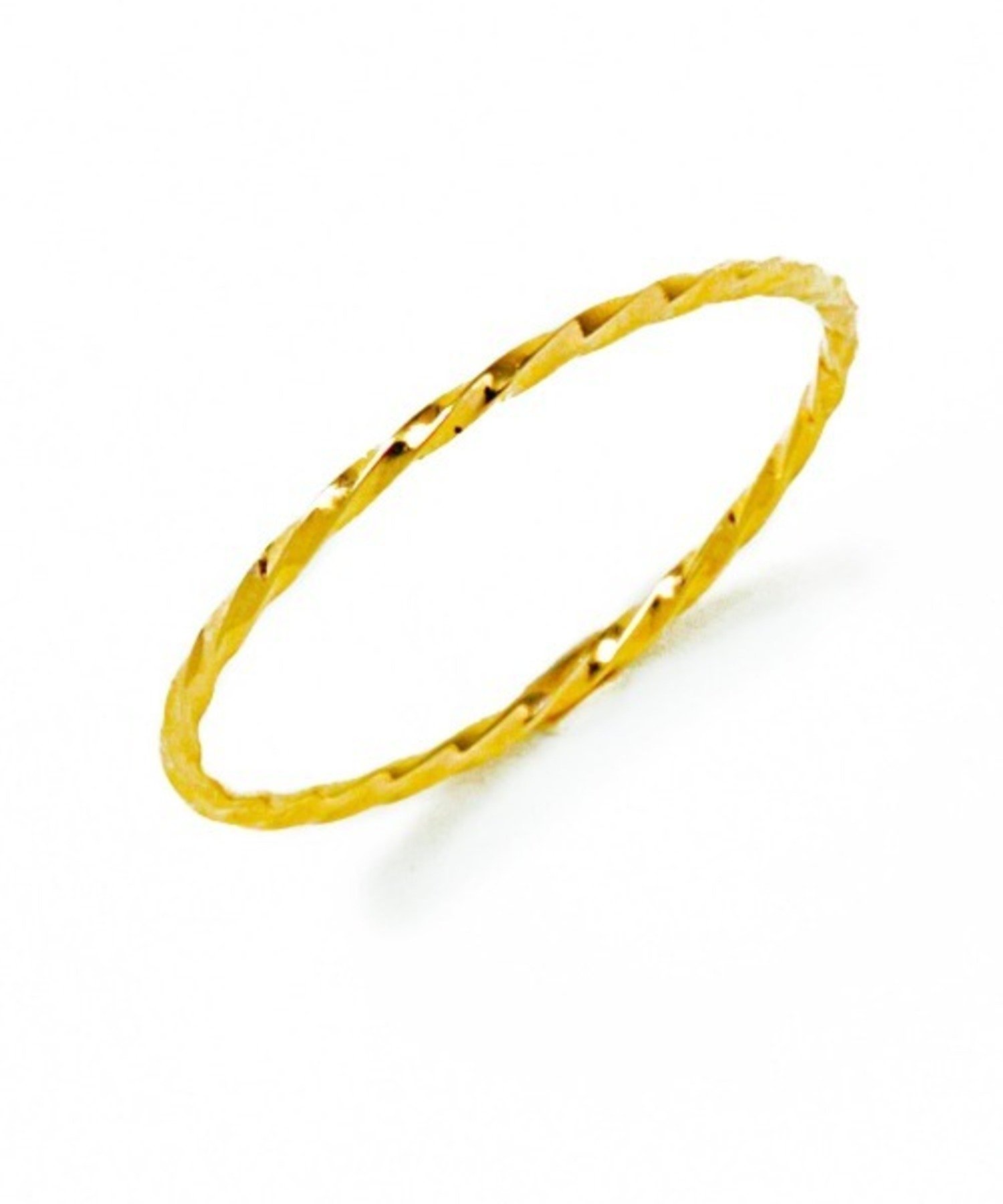 les bon bon les bonbon/twist ring / ツイストリング 重ね付け 10金 シンプル フォブ アクセサリー・腕時計 リング・指輪 ゴールド