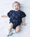 【SALE/13%OFF】devirock 着心地やわらか おやすみ甚平 ロンパース 甚平 25SS デビロック 着物・浴衣・和装小物 浴衣 ブルー ピンク グレー ネイビー