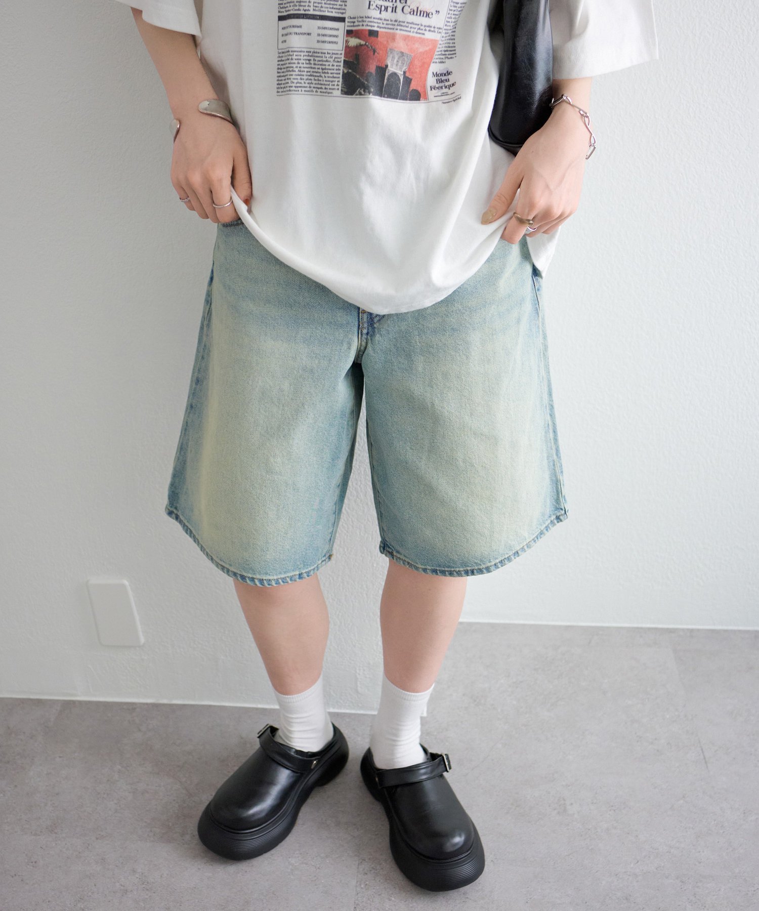 Discoat Levi's BAGGY DAD JORT ディスコート パンツ その他のパンツ ブルー【送料無料】