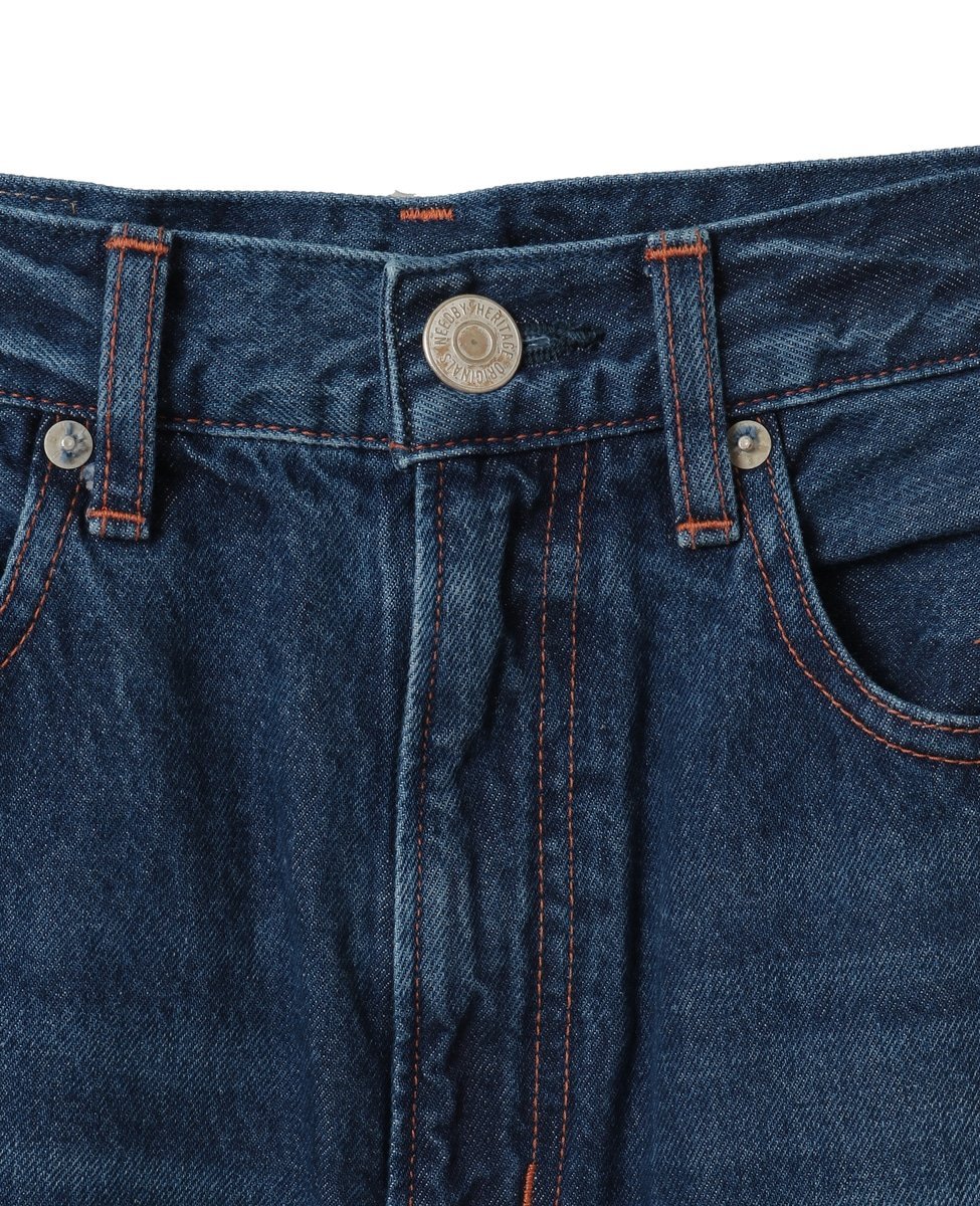 Liesse 【NEEDBY heritage/ニードバイヘリテージ】LUNA (N1C100637IDB) リエス パンツ ジーンズ・デニムパンツ ブルー