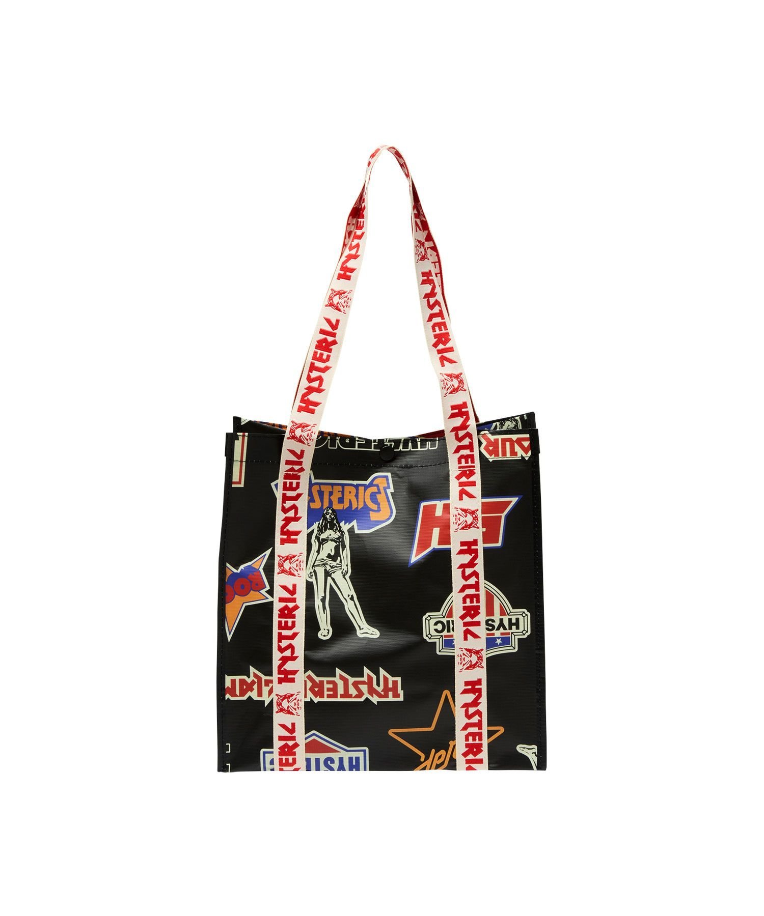 HYSTERIC GLAMOUR ROCK CITY柄 トートバッグ ヒステリックグラマー バッグ トートバッグ ブラック【送料無料】