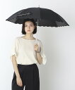 ランバン 日傘 レディース LANVIN COLLECTION LANVIN COLLECTION(ランバン コレクション) 晴雨兼用日傘/遮光/遮熱/UV/ロゴリボン 長傘 ムーンバット ファッション雑貨 傘・長傘 ブラック ホワイト【送料無料】