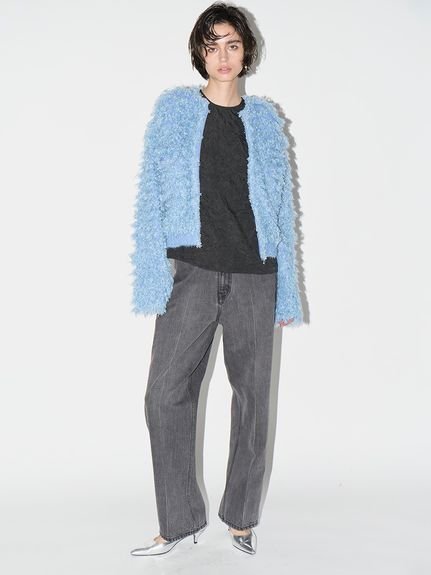 styling/ コクーン デニムパンツ スタイリング パンツ ジーンズ・デニムパンツ グレー ネイビー【送料無料】のサムネイル