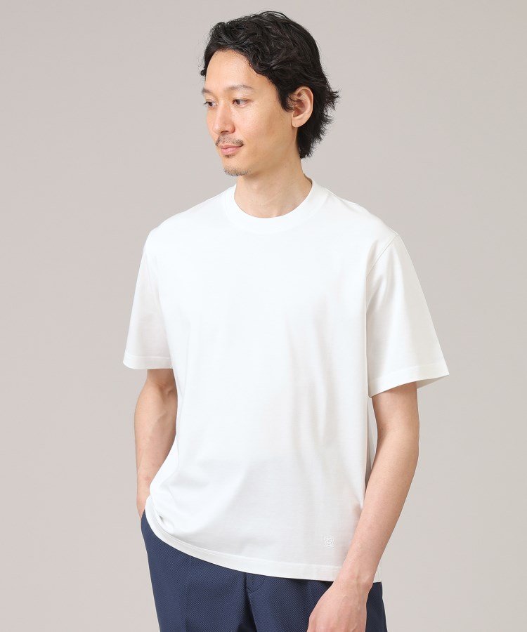 TAKEO KIKUCHI ジャケットインナー 半袖 カットソー タケオキクチ トップス カットソー・Tシャツ ホワイト グレー ブルー【送料無料】