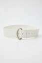 【SALE/40%OFF】SLY ELLIPSE BUCKLE WIDE ベルト スライ ファッション雑貨 ベルト ブラック ホワイト