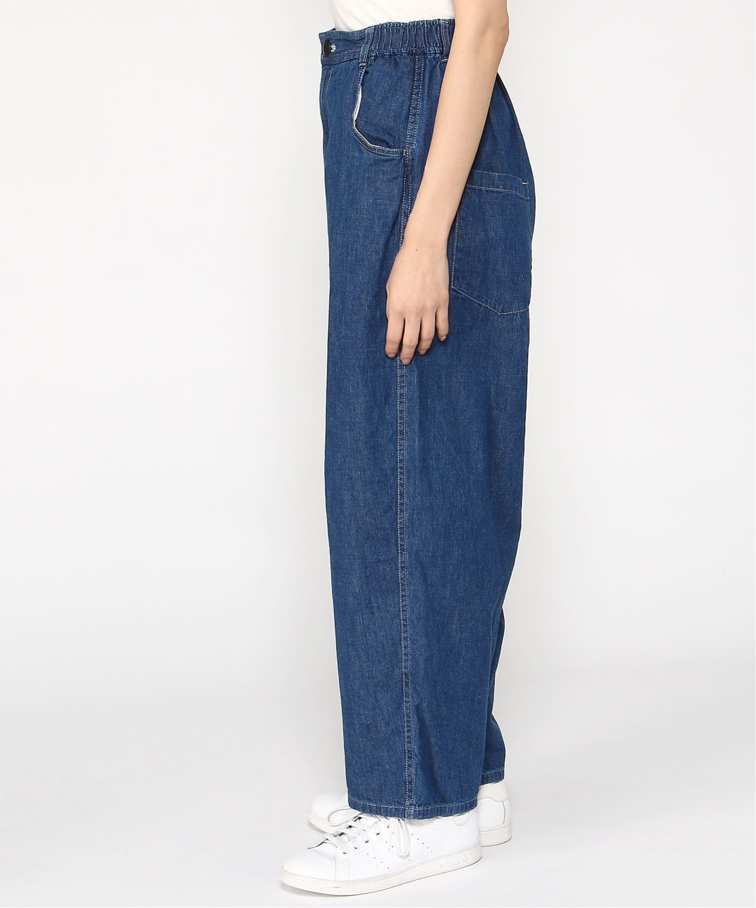 pas de calais pas de calais 8OZ ミリタリーデニム テーパードパンツ パドカレ パンツ ジーンズ・デニムパンツ ブルー ネイビー