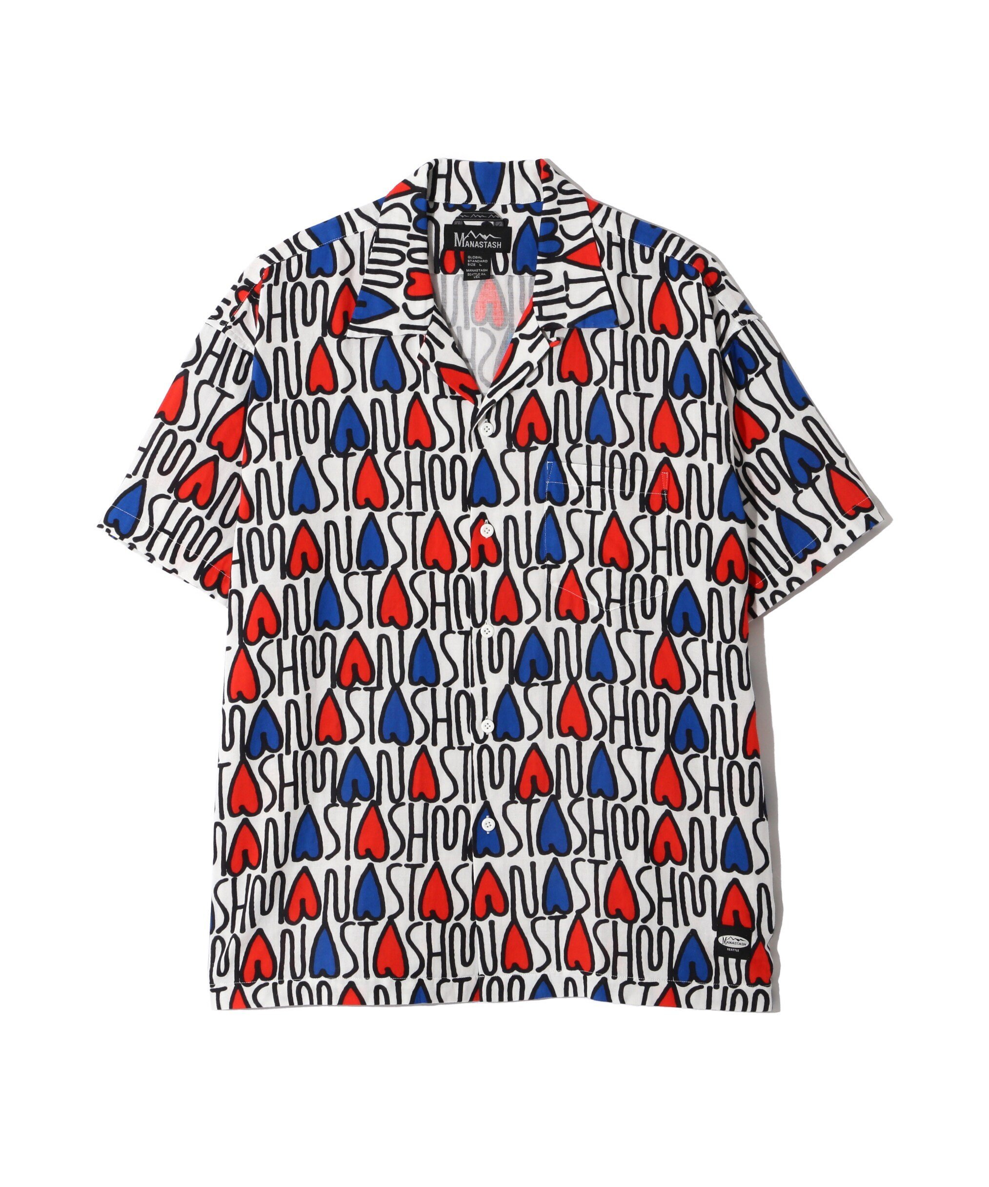 MANASTASH/マナスタッシュ/GAUZE MANALOHA SHIRT マナスタッシュ トップス シャツ・ブラウス オレンジ レッド ブラック