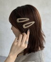 【SALE/25%OFF】Thevon. 【heilly/ヘイリー】Fレザーパッチンピン ゼヴォン ヘアアクセサリー カチューシャ・ヘアバンド ブラック