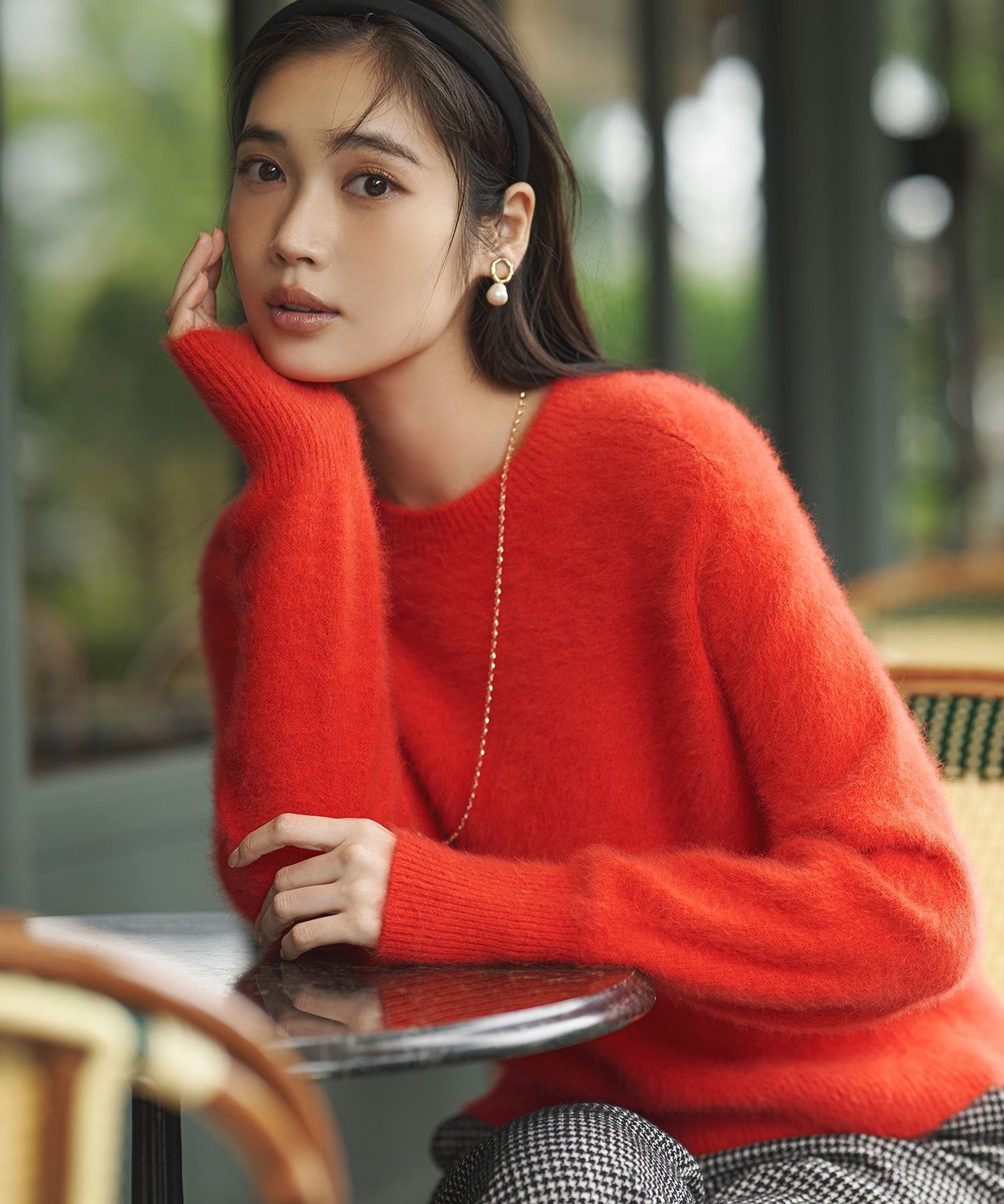 23区 フォックスカシミヤファー ショート丈 ニット ニジュウサンク トップス ニット ネイビー ブラウン レッド【送料無料】のサムネイル