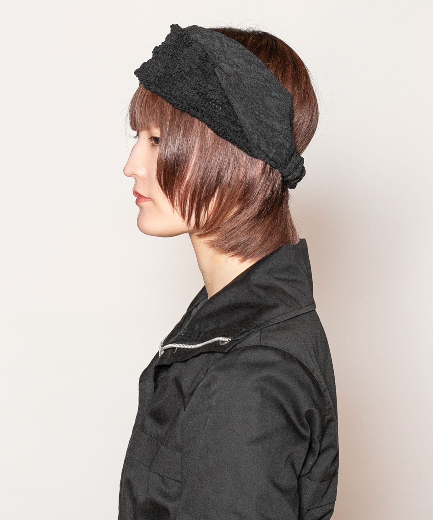TANPOPO BAND カシラ ヘアアクセサリー カチューシャ・ヘアバンド ブラック ベージュ