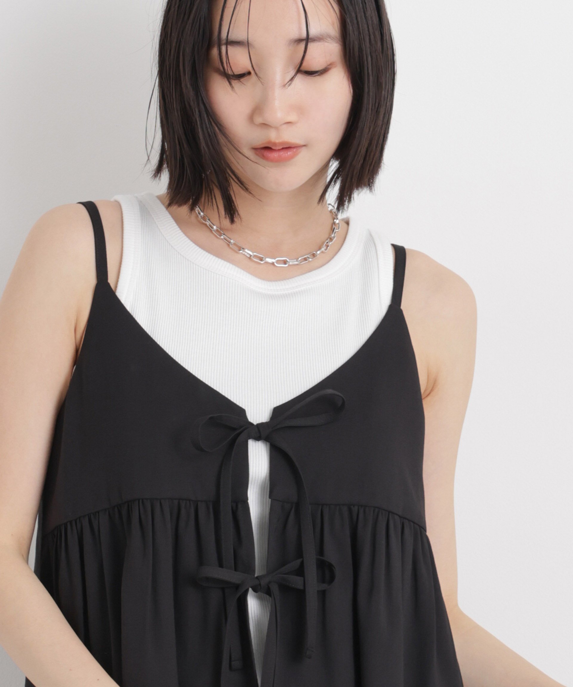 【SALE／30%OFF】NANO universe UVカット抗菌防臭吸水速乾イージーケア アメスリタンクトップ ナノユニバース トップス カットソー・Tシャツ ブラック ホワイト グレー stylife-15630068 Rakuten Fashion サンプル画像3