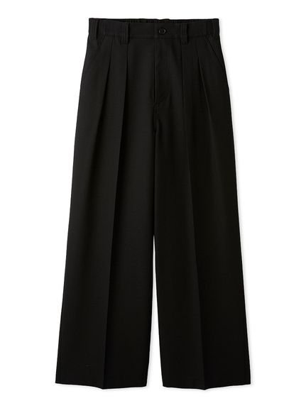 Mila Owen 【MILA PANTS】【UVカット】クールタッチ後ろゴム2タックワイドパンツ ミラオーウェン パンツ その他のパンツ ホワイト ブラック【送料無料】 stylife-15667300 Rakuten Fashion サンプル画像2