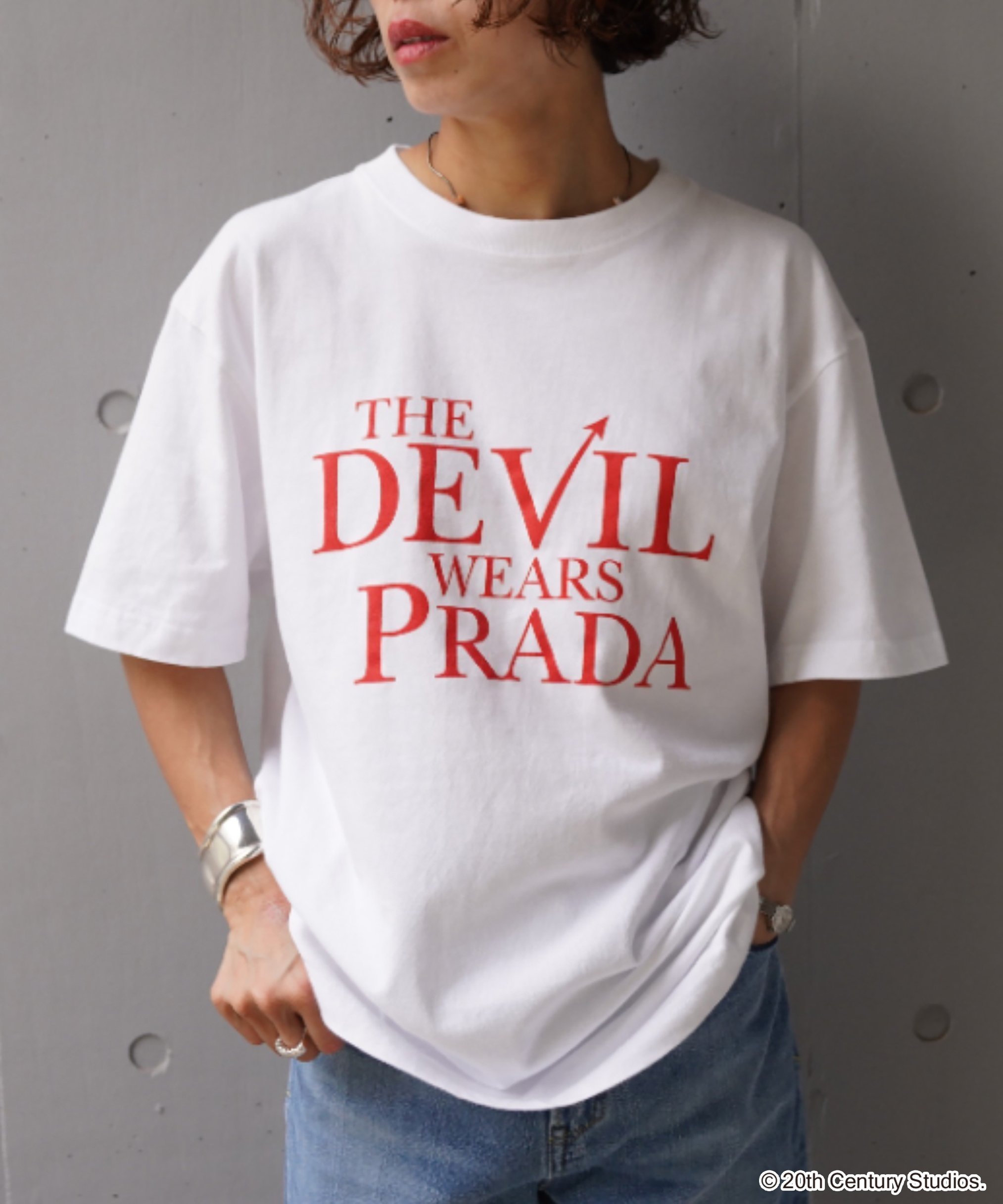 GOOD ROCK SPEED (グッドロックスピード) The DEVIL WEARS PRADA/ロゴT ビーセカンド トップス カットソー・Tシャツ ブラック ホワイト