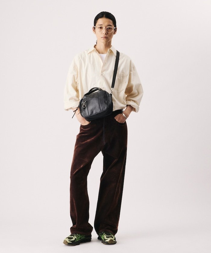 2way Round Mini Boston Bag フリークスストア バッグ ショルダーバッグ ブラック
