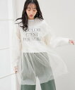 【SALE/64%OFF】LOWRYS FARM 2WAYチュールチュニック ローリーズファーム トップス シャツ・ブラウス ホワイト ブラック