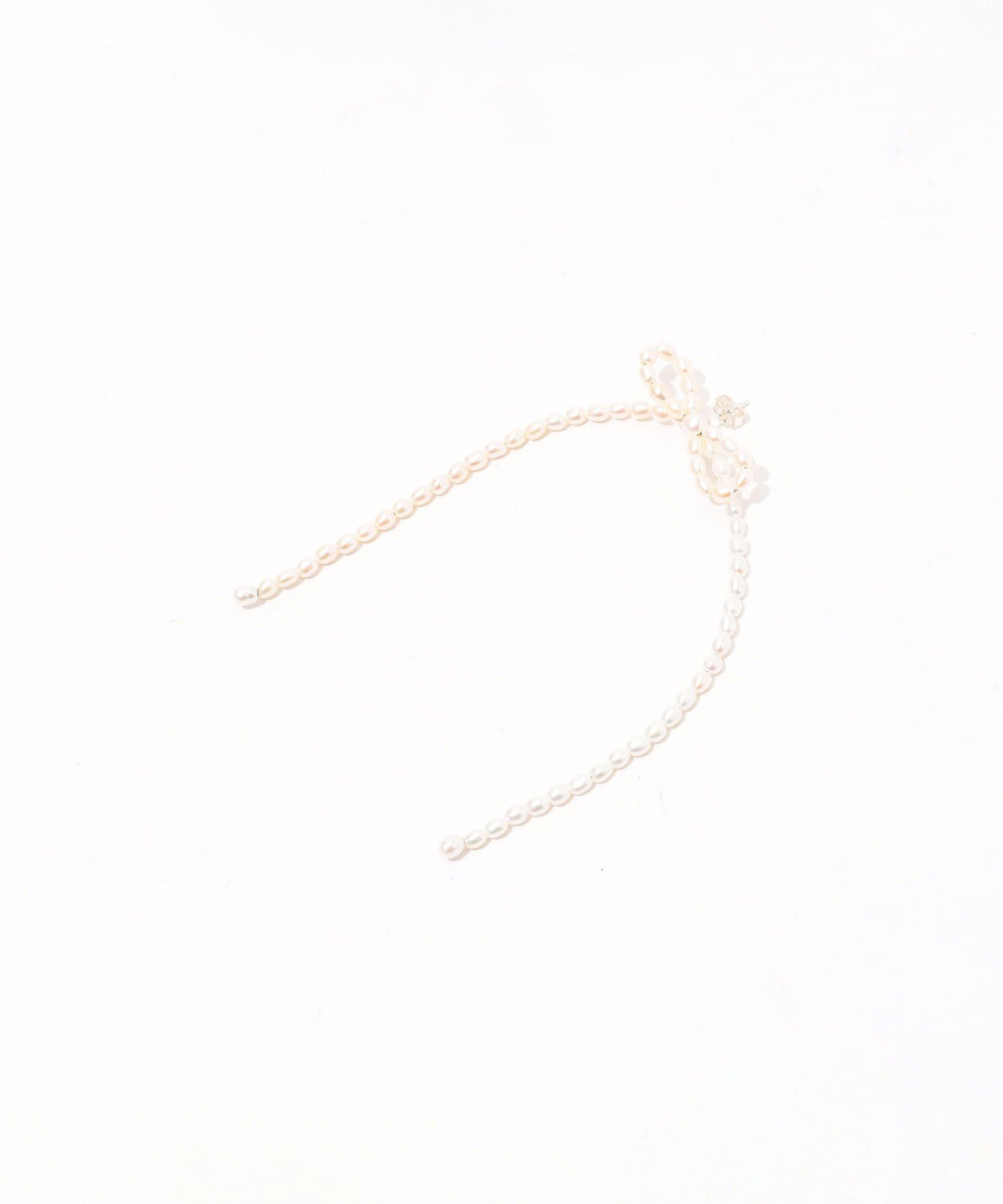 TOMORROWLAND GOODS Kara Yoo MARGOT リボンパールピアス トゥモローランド アクセサリー・腕時計 ピアス ホワイト【送料無料】