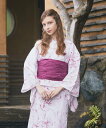 Maison de FLEUR リボン浴衣 メゾン ド フルール 着物・浴衣・和装小物 浴衣 ブルー ピンク【送料無料】