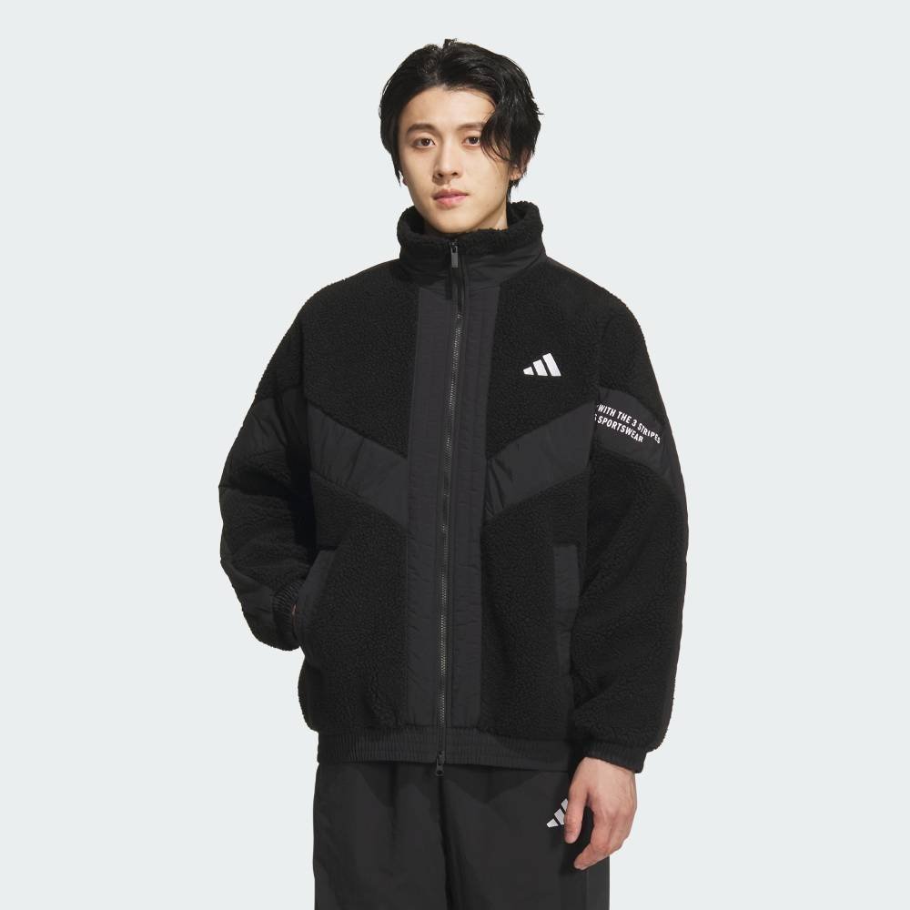 adidas 【公式】アディダス adidas ワーディングパック ルーズフィット ジャケット アディダス ジャケット・アウター ブルゾン・ジャンパー ブラック【送料無料】