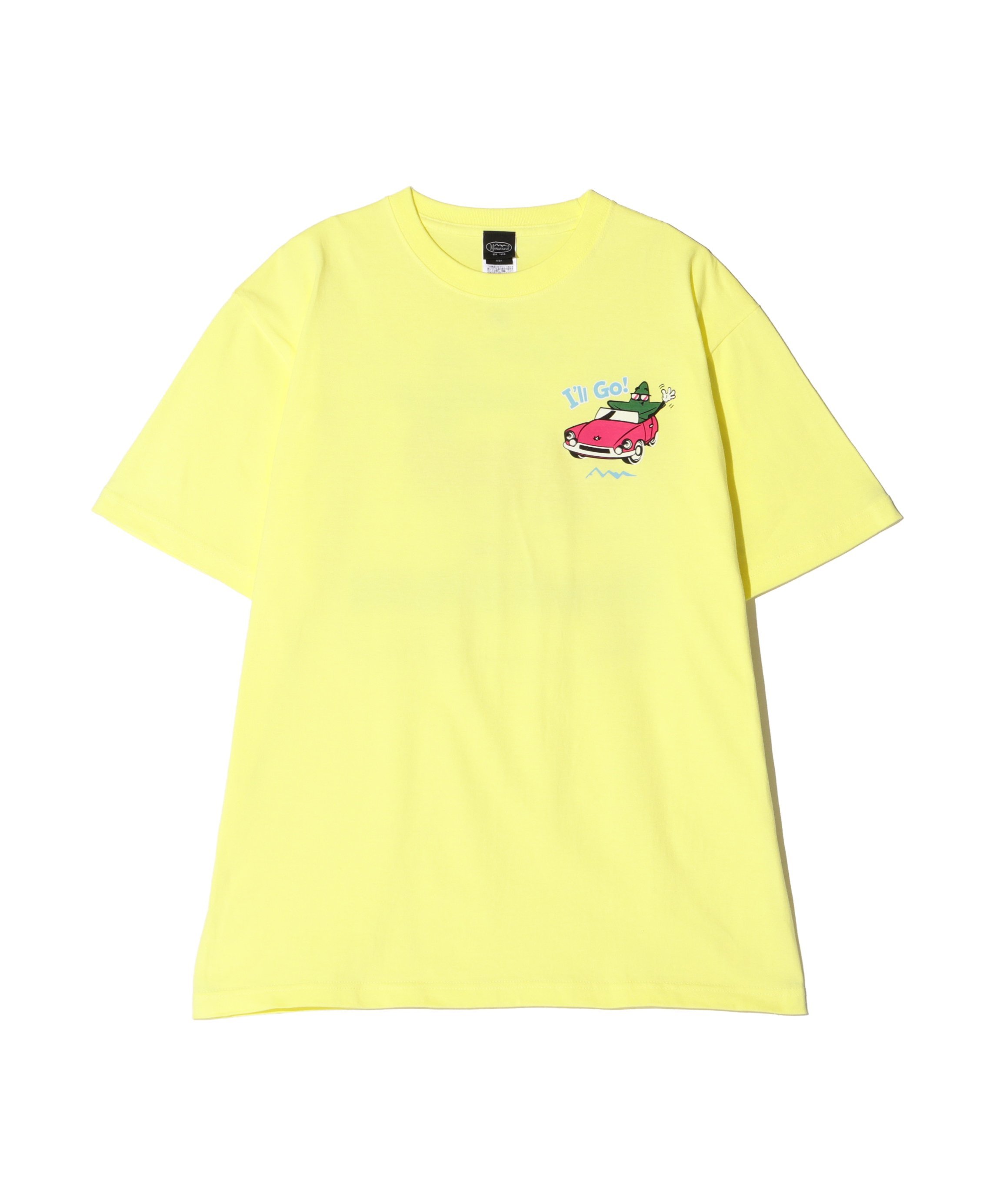 MANASTASH MANASTASH/マナスタッシュ/ODJ TEE I'LL GO! マナスタッシュ トップス カットソー・Tシャツ ホワイト イエロー【送料無料】