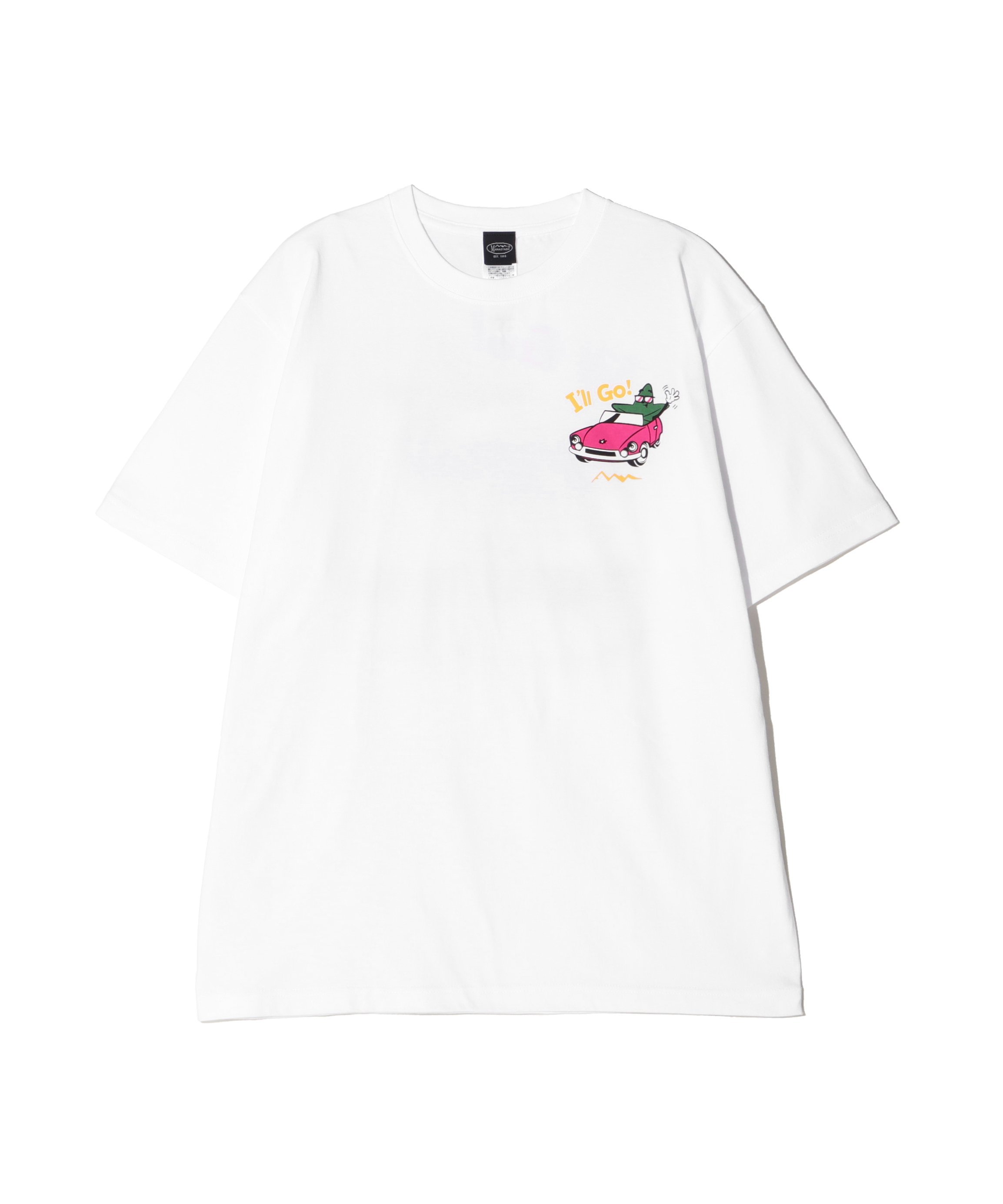 MANASTASH MANASTASH/マナスタッシュ/ODJ TEE I'LL GO! マナスタッシュ トップス カットソー・Tシャツ ホワイト イエロー【送料無料】
