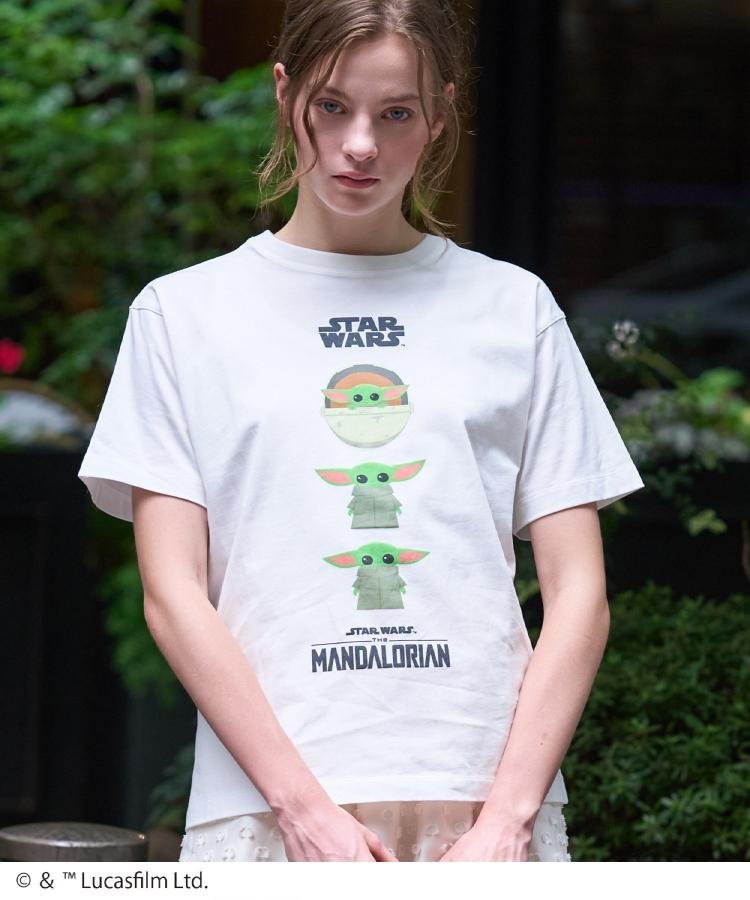 【接触冷感】STAR WARS グローグ グラフィックTシャツ ドレステリア トップス カットソー・Tシャツ グレー ホワイト ブラック