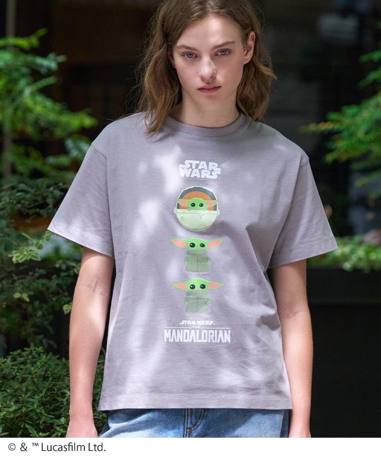 【接触冷感】STAR WARS グローグ グラフィックTシャツ ドレステリア トップス カットソー・Tシャツ グレー ホワイト ブラック