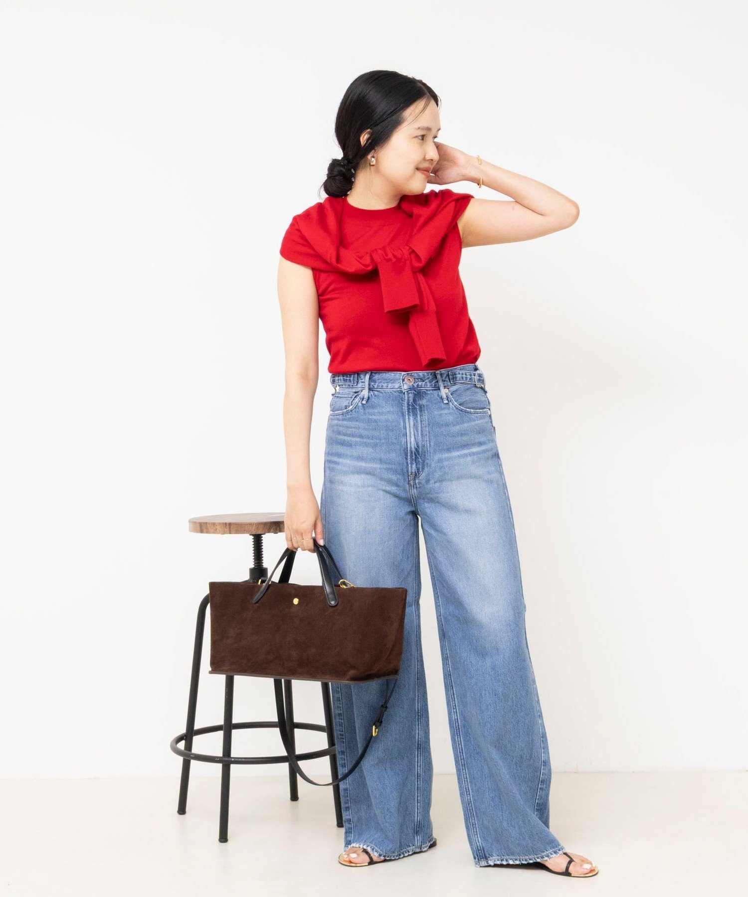 【upper hights/アッパーハイツ】THE LINA ノーリーズ パンツ ジーンズ・デニムパンツ