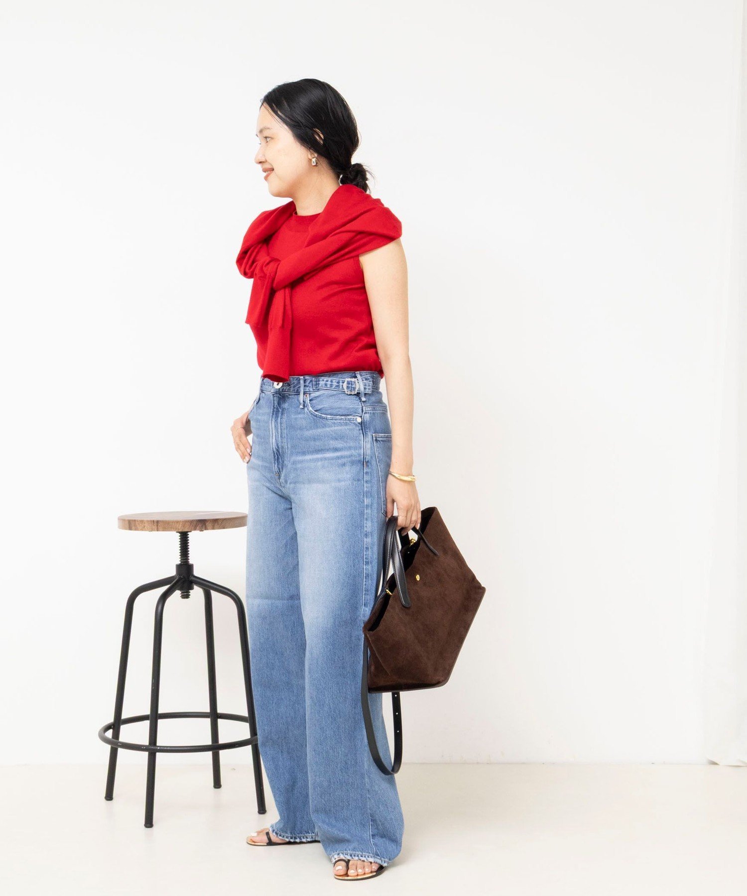 【upper hights/アッパーハイツ】THE LINA ノーリーズ パンツ ジーンズ・デニムパンツ