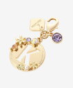 & chouette オーバルフラワーイニシャルファスナートップ(K) アンドシュエット ファッション雑貨 チャーム・キーチェーン ゴールド