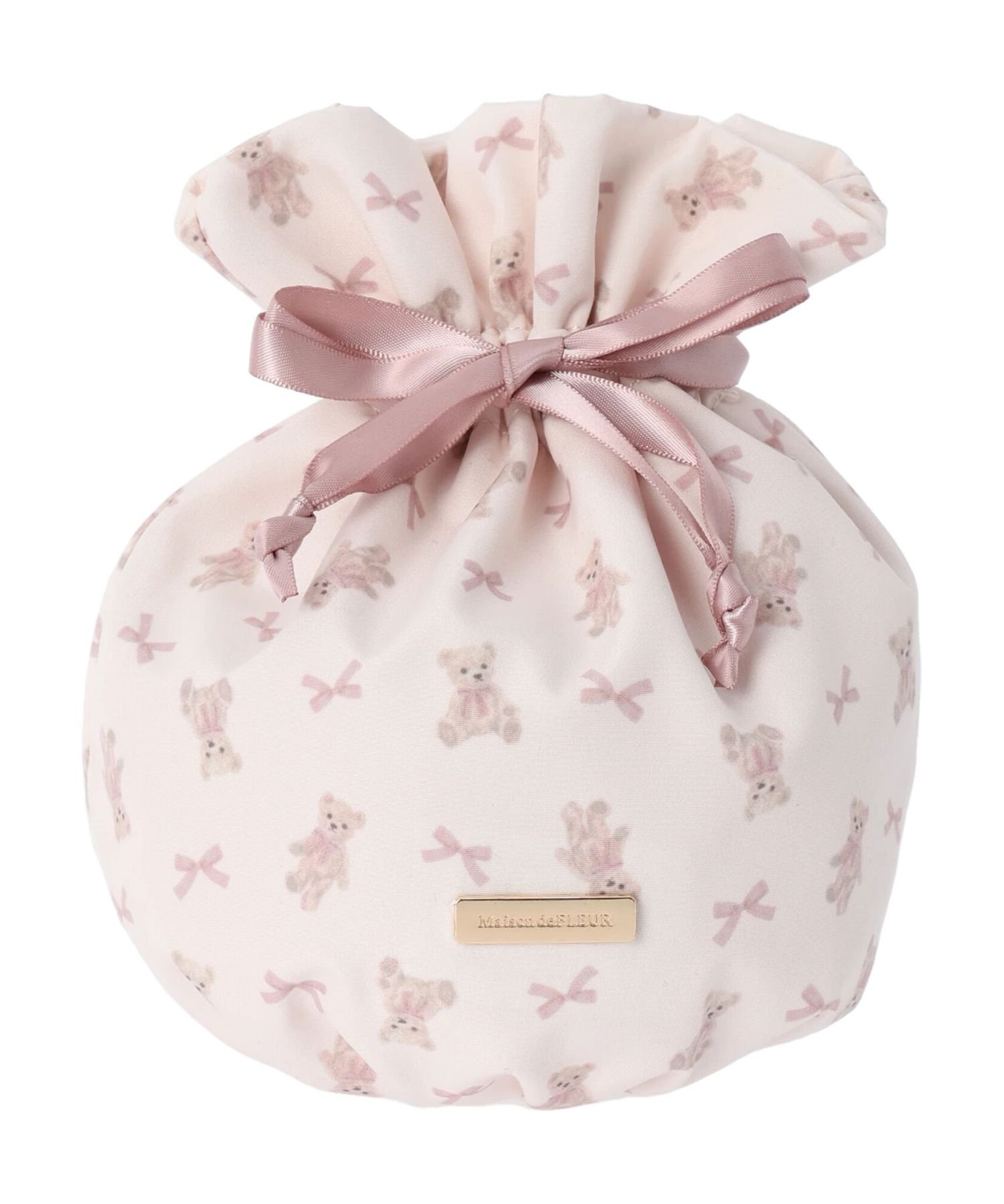 Maison de FLEUR ベアプリント巾着 メゾン ド フルール バッグ その他のバッグ ピンク【送料無料】のサムネイル
