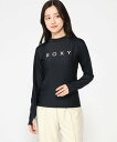 ROXY (W)RASHIE L/S ロキシー 水着・スイムグッズ ラッシュガード ホワイト ブラック【送料無料】