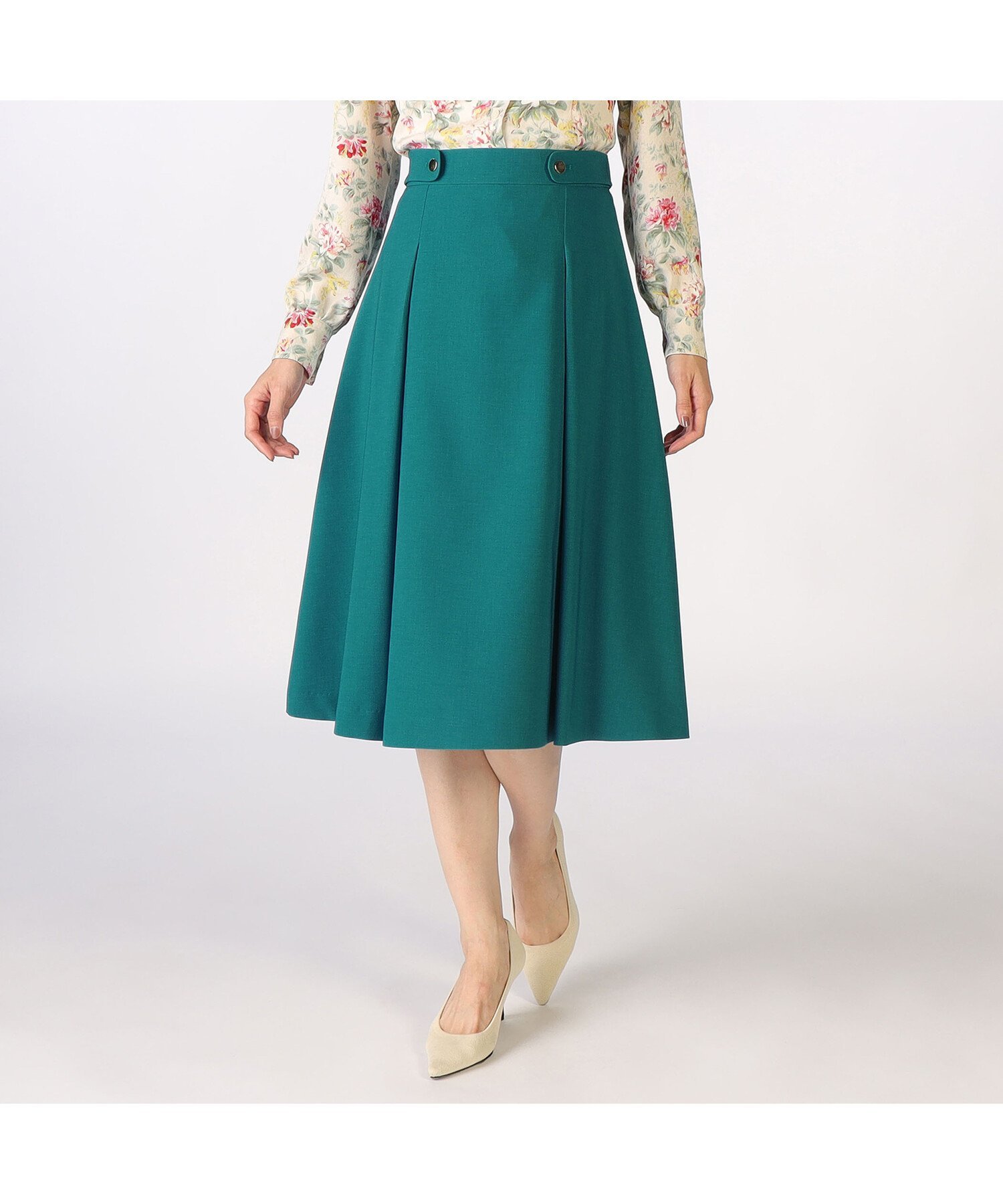 【SALE／50%OFF】KEITH ウェザーストレッチスカート キース スカート その他のスカート ネイビー ベージュ グリーン【送料無料】のサムネイル