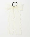 【SALE/30%OFF】Lovetoxic シフォンリボンゴム ナルミヤオンライン ヘアアクセサリー ヘアゴム ホワイト ピンク グレー ブラック