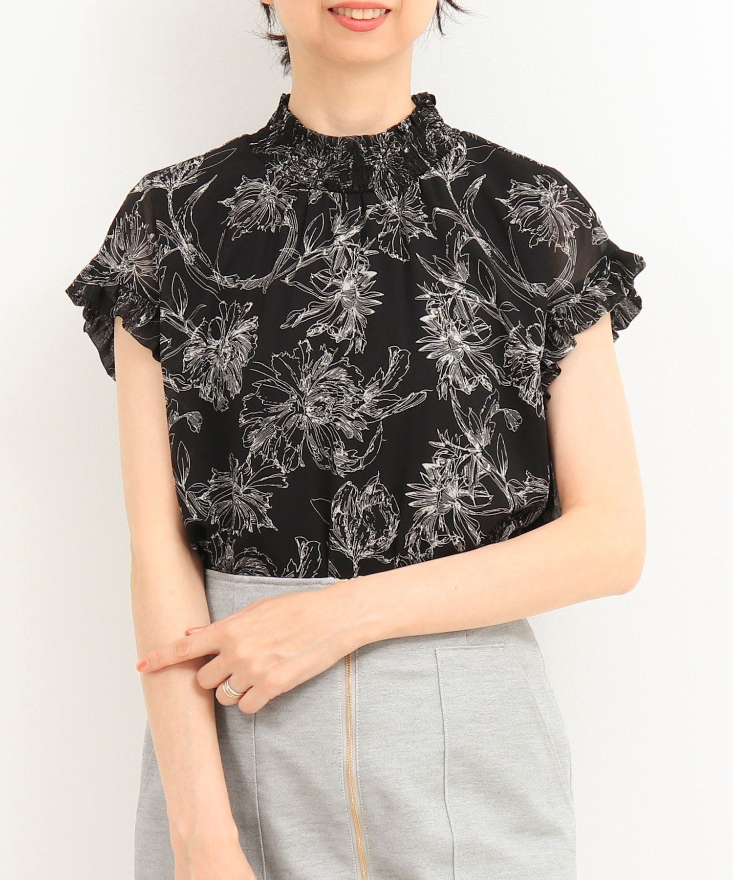 【関税込】DVF★SALE 大人気 コットンブラウス 花柄プリント 楽天市場】フラワープリント ブラウス(レディースファッション