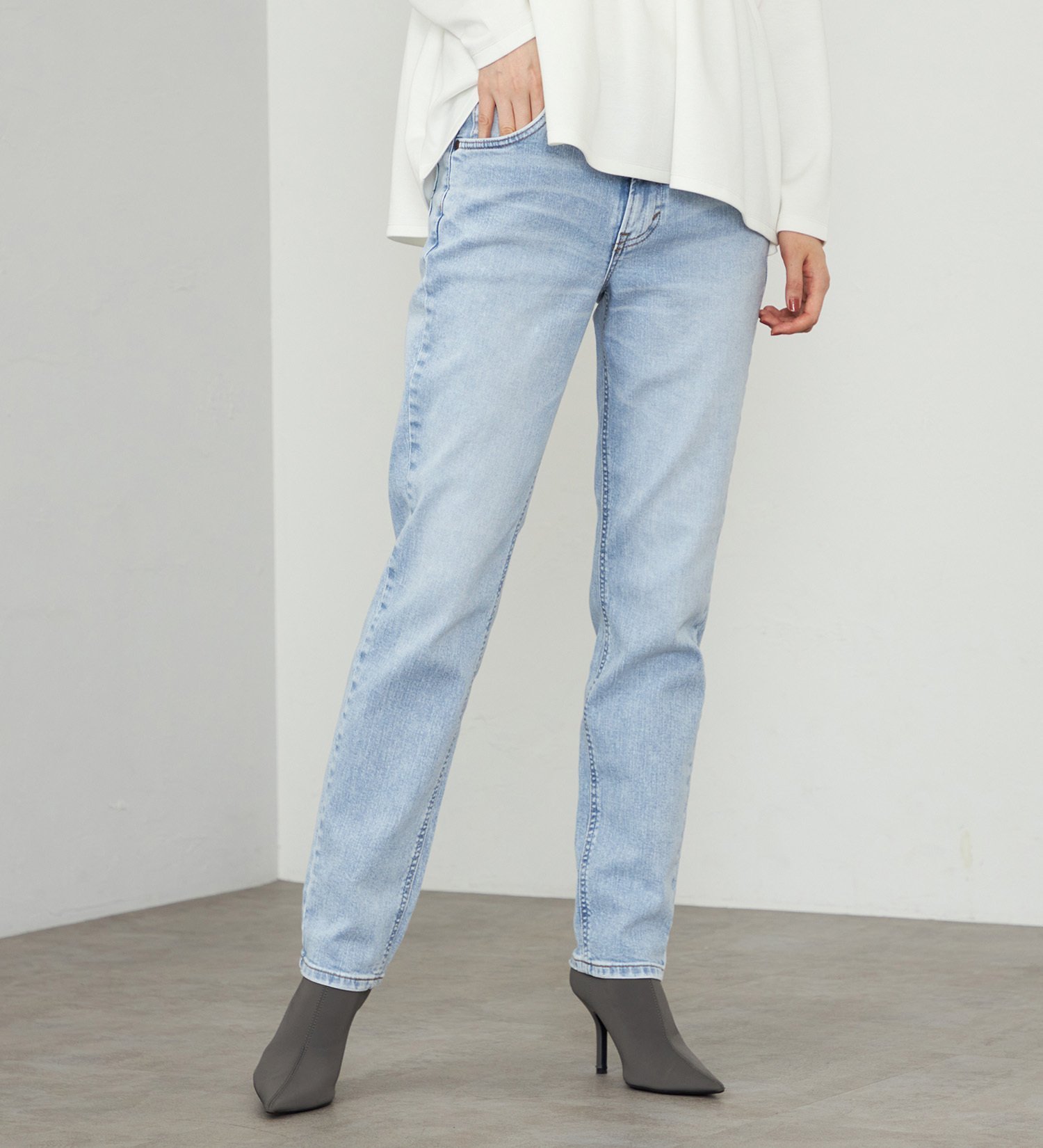 Lee STANDARD WARDROBE LASTIC【ストレッチデニム】テーパードパンツ エドウインオンラインモール パンツ ジーンズ・デニムパンツ ブルー