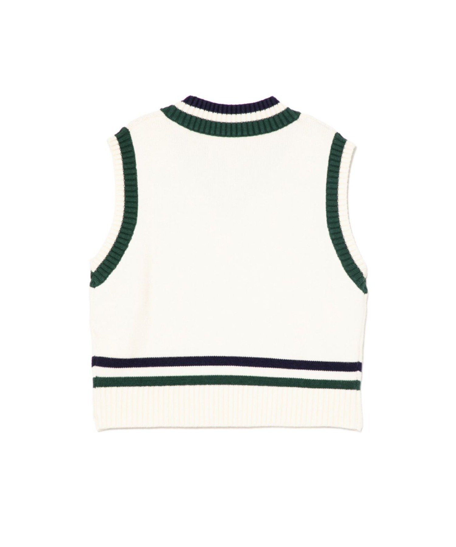 BABY DOPPY CABLE KNIT VEST ア ベイシング エイプ トップス ニット ネイビー ホワイト