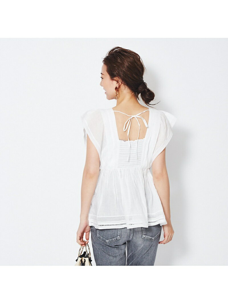 【SALE／40%OFF】Rouge vif la cle 【ne Quittez pas/ヌキテパ】リボンブラウス ルージュ・ヴィフ ラクレ トップス シャツ・ブラウス ホワイト ブラック【送料無料】のサムネイル