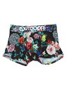 OUTDOOR PRODUCTS OUTDOOR/(M)OUTDOORボクサー ボタニカル コンプリート インナー/ナイトウェア ボクサーパンツ/トランクス ブラック ベージュ