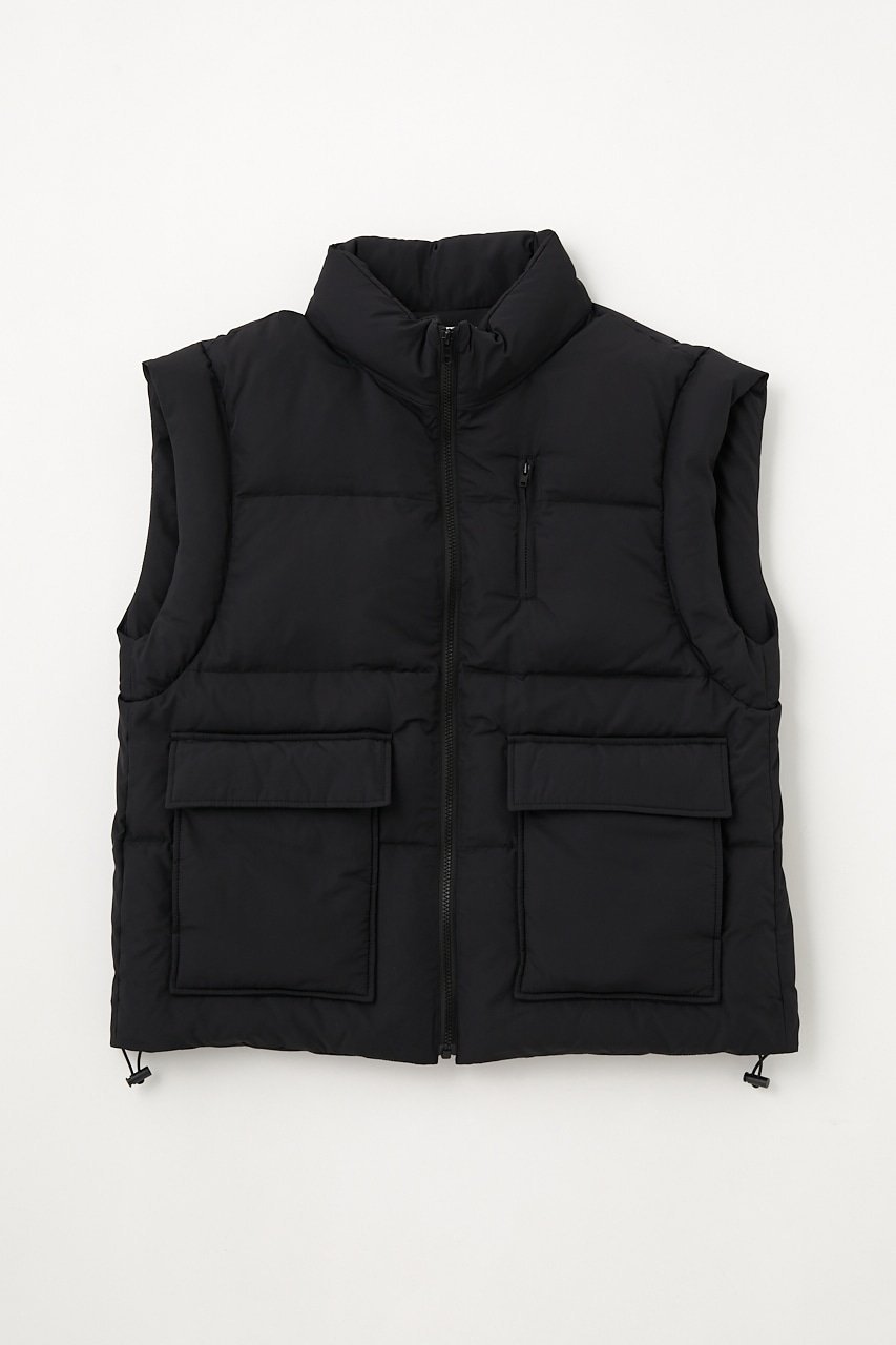 LAGUA GEM WARM DOWN VEST-A ラグア ジェム トップス ベスト・ジレ ブラック【送料無料】のサムネイル