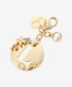 & chouette オーバルフラワーイニシャルファスナートップ(L) アンドシュエット ファッション雑貨 チャーム・キーチェーン ゴールド