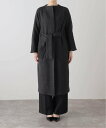 【SALE／30%OFF】NOBLE 【Room no.8】REV JRSY IN BELTED COAT ノーブル ジャケット・アウター その他のジャケット・アウター グレー ブラウン【送料無料】