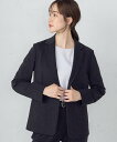 COMME CA ISM 【セットアップ対応/洗える】ジャージー テーラードジャケット コムサイズム スーツ・フォーマル スーツジャケット ブラック グレー【送...