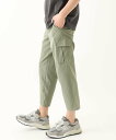 MK MICHEL KLEIN homme 【洗える / 快適高通気素材 】リネアーストレッチクロップドパンツ ミッシェルクランオム パンツ その他のパンツ カーキグリーン グリーン【送料無料】