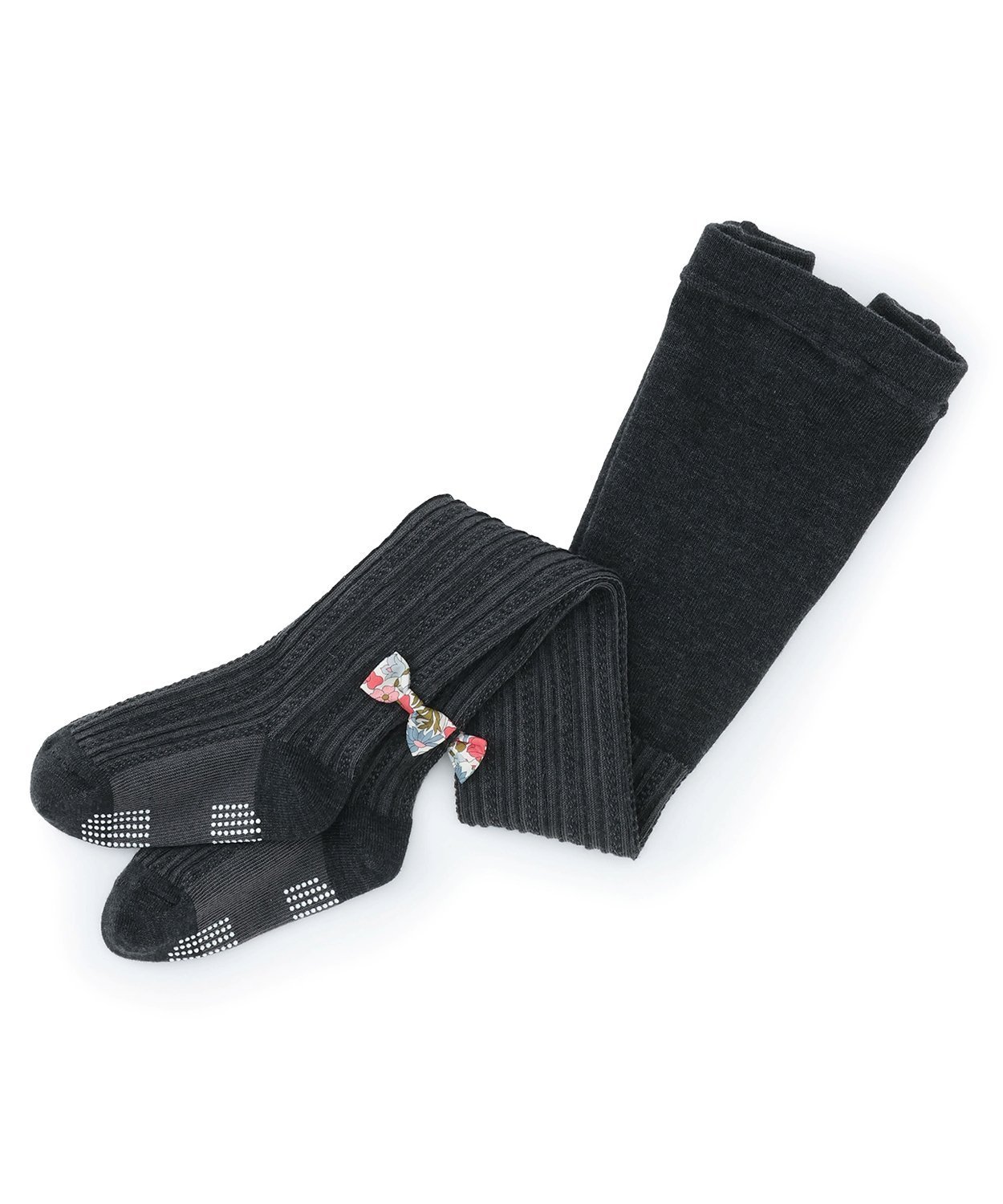 SENSE OF WONDER リバティリボンつきタイツ ナルミヤオンライン 靴下・レッグウェア 靴下 ベージュ グレー ネイビー【送料無料】