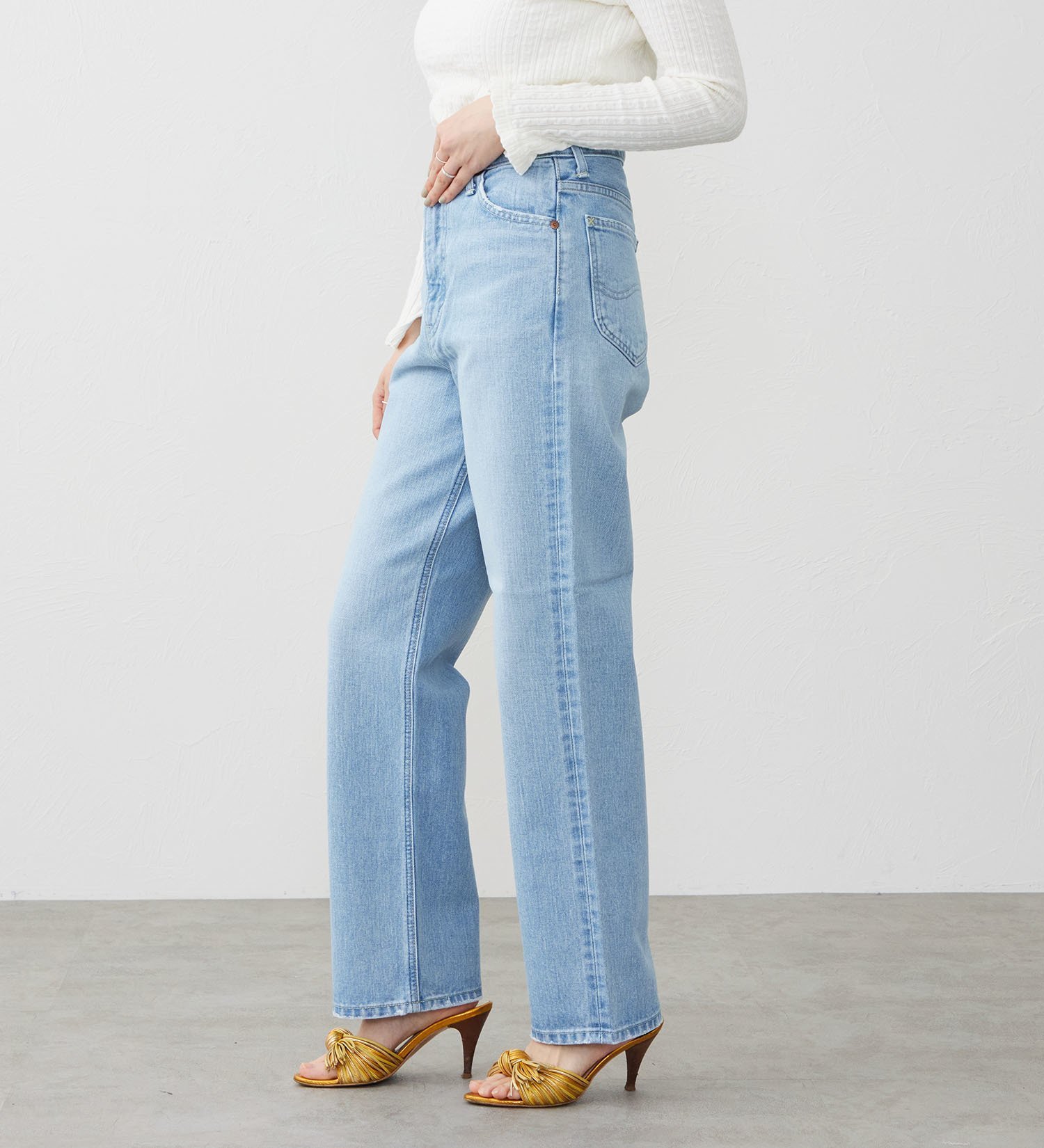 Lee Lee STANDARD WARDROBE ストレートパンツ エドウインオンラインモール パンツ ジーンズ・デニムパンツ ブルー【送料無料】
