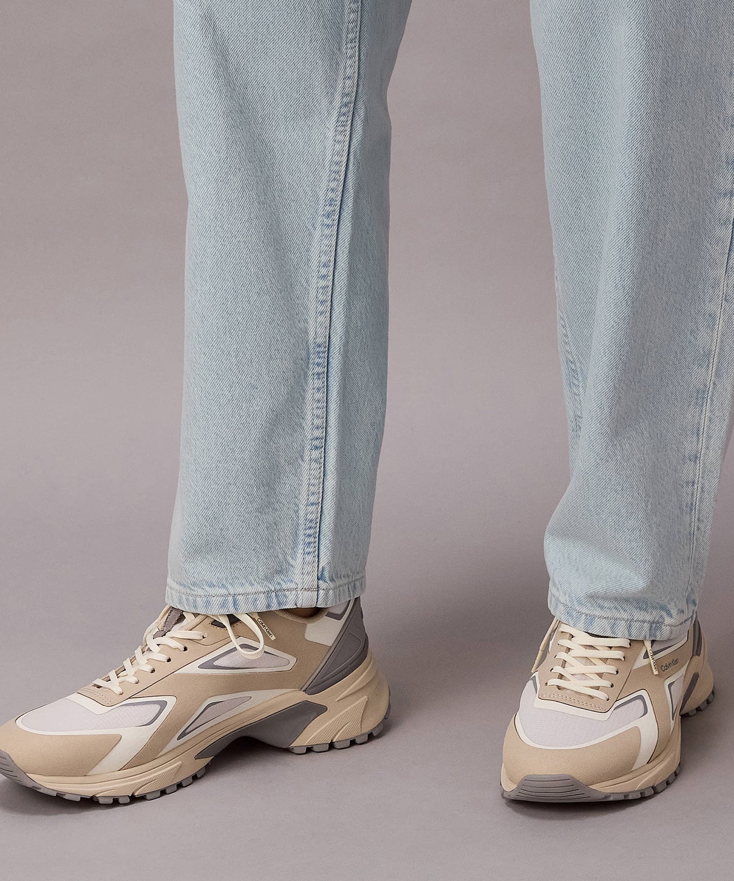 Calvin Klein (M)【公式ショップ】 カルバンクライン 厚底ストラップスニーカー カルバン・クライン シューズ・靴 スニーカー ベージュ【送料無料】