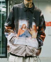 【SALE／30%OFF】Subciety MOSAIC ART COACH JKT サブサエティ ジャケット・アウター ブルゾン・ジャンパー レッド【送料無料】