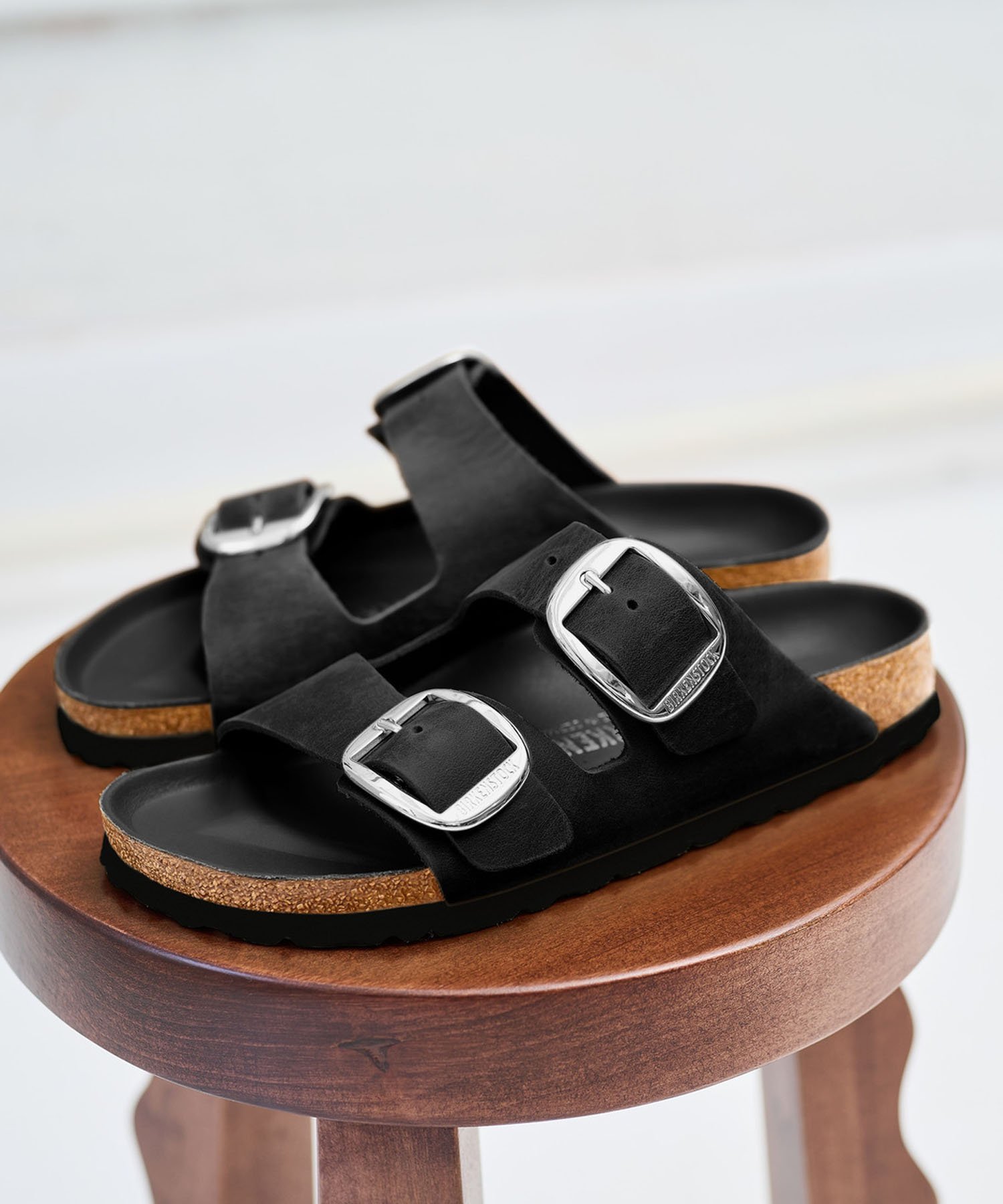 SALON adam et rope' 【BIRKENSTOCK】Arizona Big Buckle LEOI サロン アダム エ ロペ シューズ・靴 サンダル ブラック【送料無料】