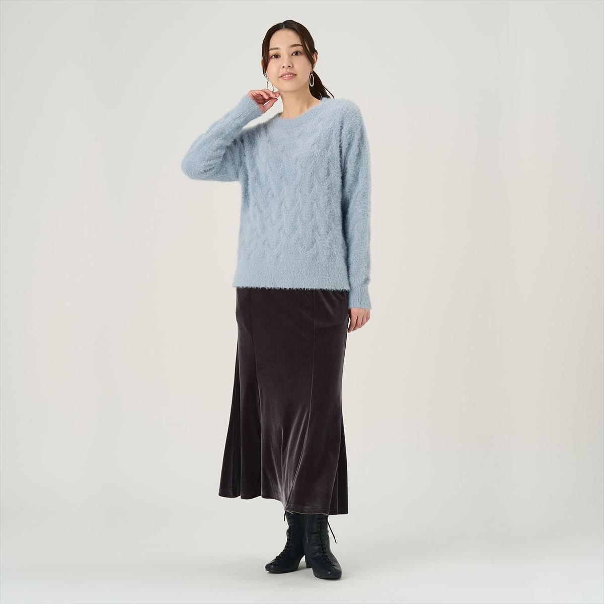 Pitta Re:) 【Pitta Re:)】 モールフェザーゆるニットプルオーバー レディース BL05I516DE10X00-10 トーキョーシャツ トップス ニット ブルー