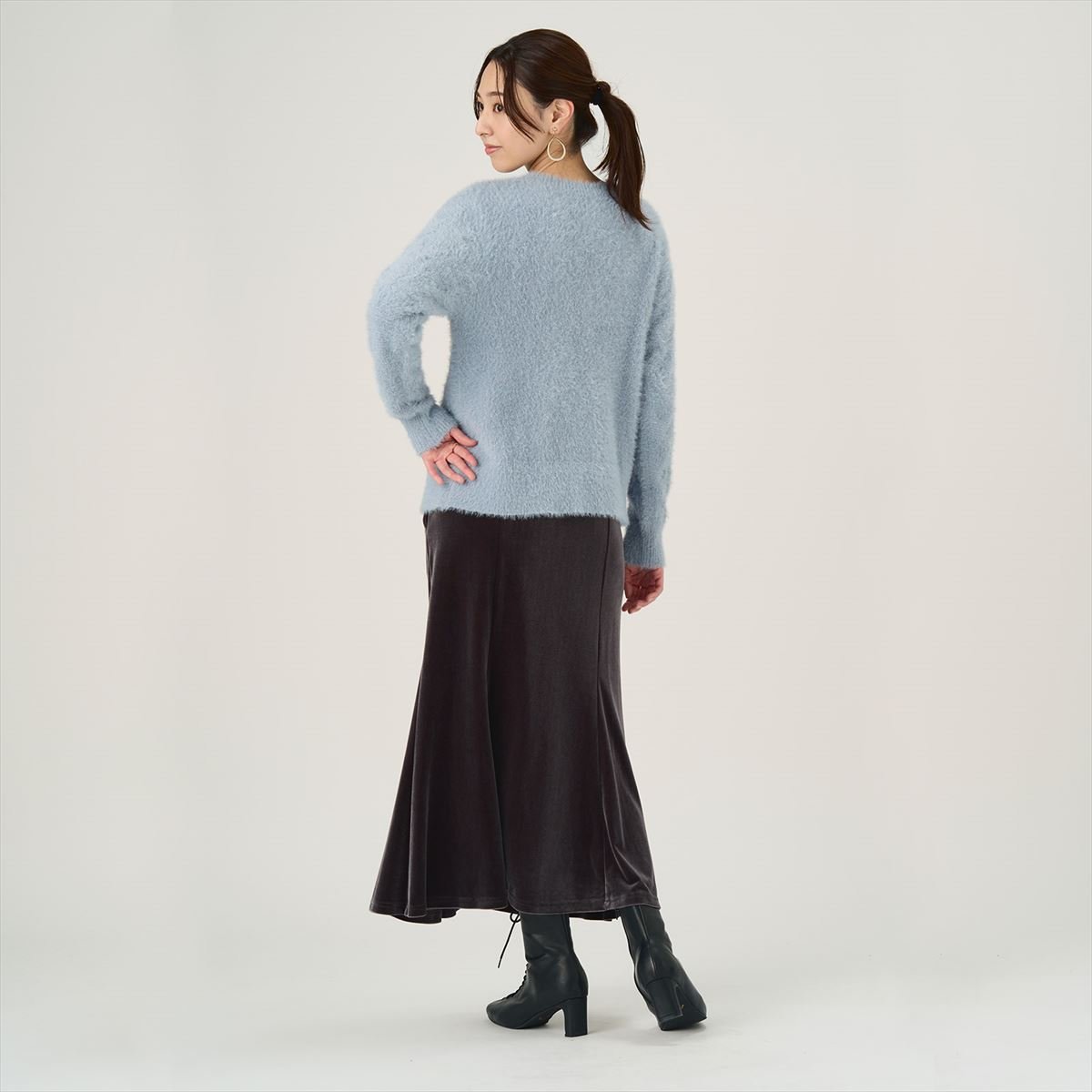 Pitta Re:) 【Pitta Re:)】 モールフェザーゆるニットプルオーバー レディース BL05I516DE10X00-10 トーキョーシャツ トップス ニット ブルー
